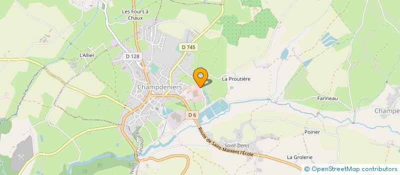 localisation de l'entreprise STAPELLA à CHAMPDENIERS