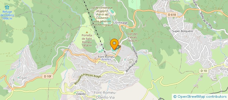 localisation de l'entreprise STAPS FONT ROMEU  FONT-ROMEU-ODEILLO-VIA