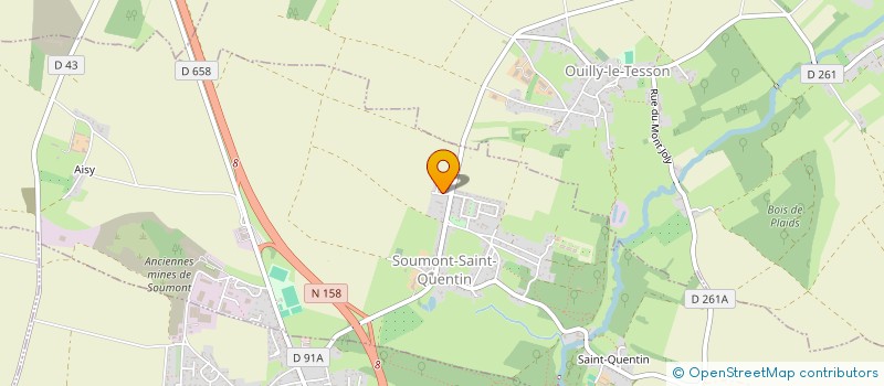 localisation de l'entreprise STAPV  SOUMONT-SAINT-QUENTIN