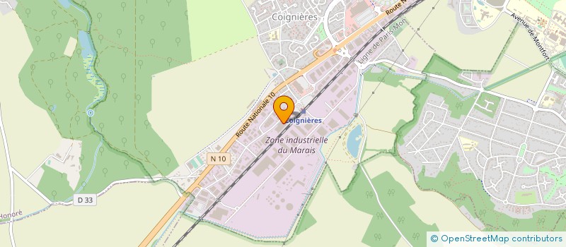 localisation de l'entreprise STAR à COIGNIERES