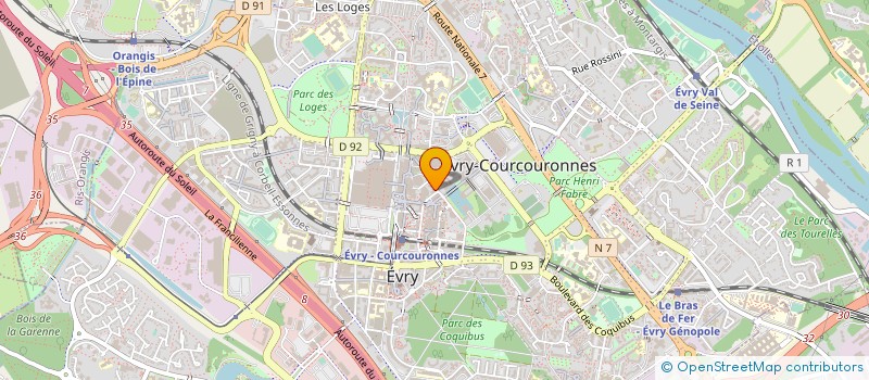 localisation de l'entreprise STAR à EVRY-COURCOURONNES