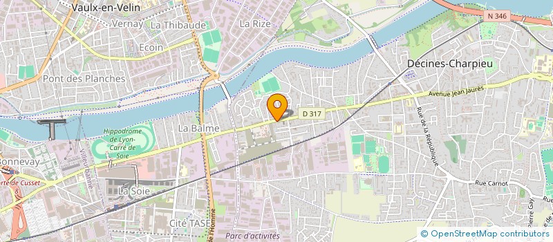 localisation de l'entreprise STAR  DECINES-CHARPIEU