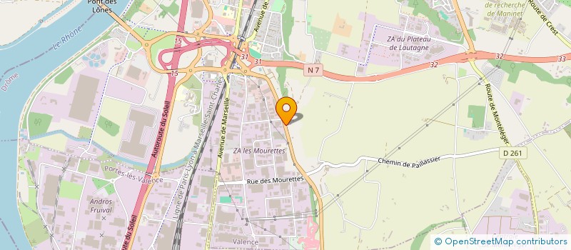 localisation de l'entreprise STAR à VALENCE