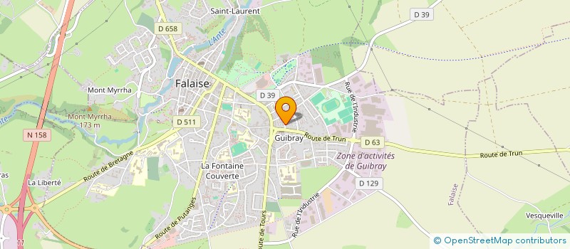 localisation de l'entreprise STAR à FALAISE