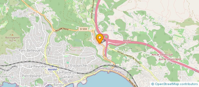 localisation de l'entreprise STAR ACT COIFFURE  BANDOL