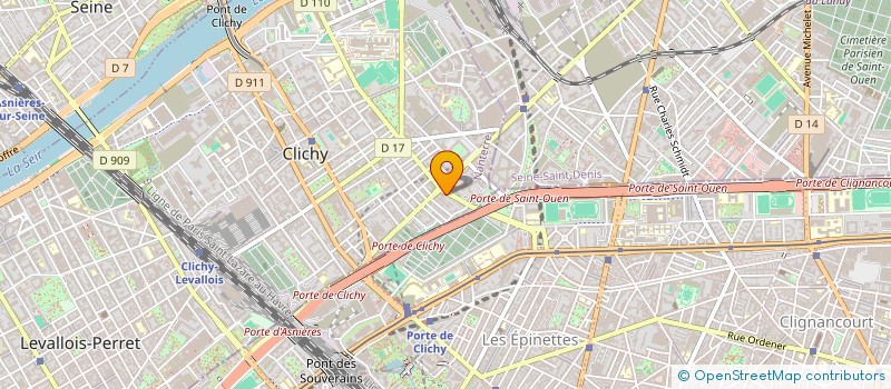 localisation de l'entreprise STAR BATI à CLICHY