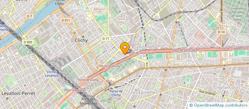 localisation de l'entreprise STAR BATIMENT  CLICHY