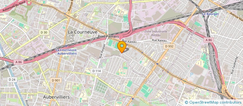 localisation de l'entreprise STAR BTF à LA COURNEUVE