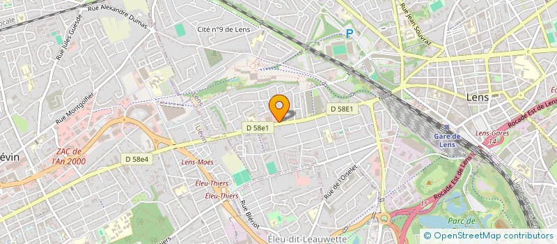 localisation de l'entreprise STAR BTM  LENS