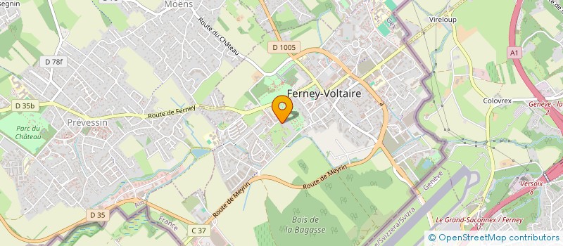 localisation de l'entreprise STAR COIFFURE à FERNEY-VOLTAIRE