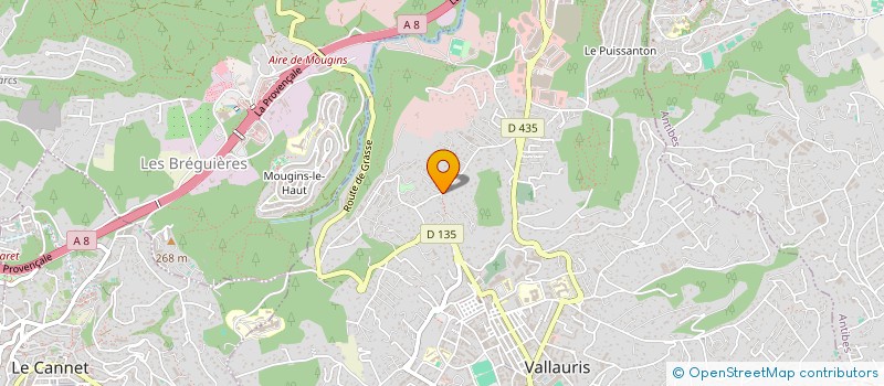localisation de l'entreprise STAR COM à VALLAURIS