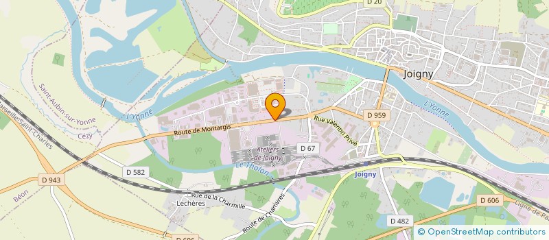 localisation de l'entreprise STAR CONSTRUCTION à JOIGNY