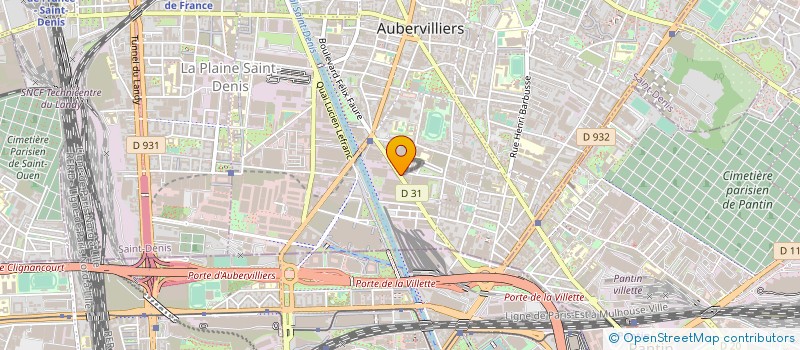localisation de l'entreprise STAR ELEC à AUBERVILLIERS