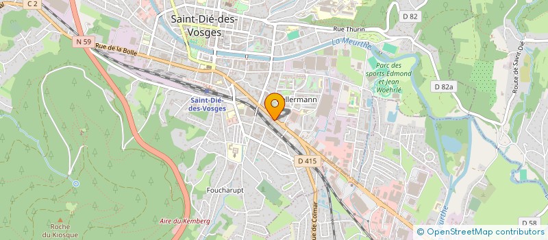 localisation de l'entreprise STAR EVENT-LM SARL à SAINT-DIE-DES-VOSGES