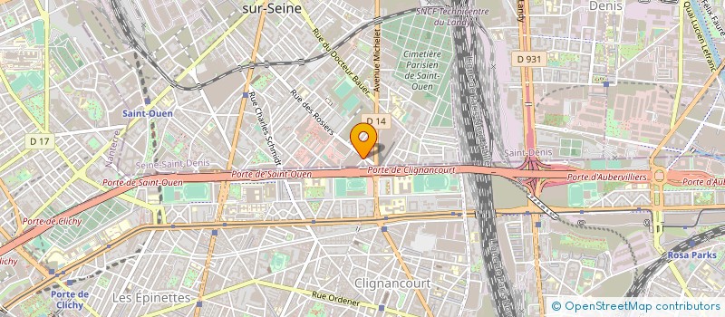 localisation de l'entreprise STAR FACE à SAINT-OUEN-SUR-SEINE