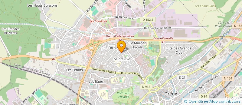 localisation de l'entreprise STAR FIBRE à DREUX