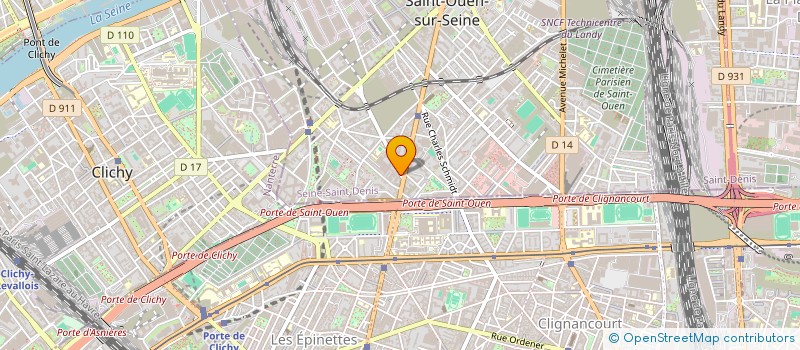 localisation de l'entreprise STAR GARAGE à SAINT-OUEN-SUR-SEINE