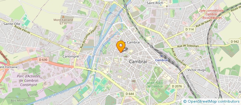localisation de l'entreprise STAR HAIR à CAMBRAI