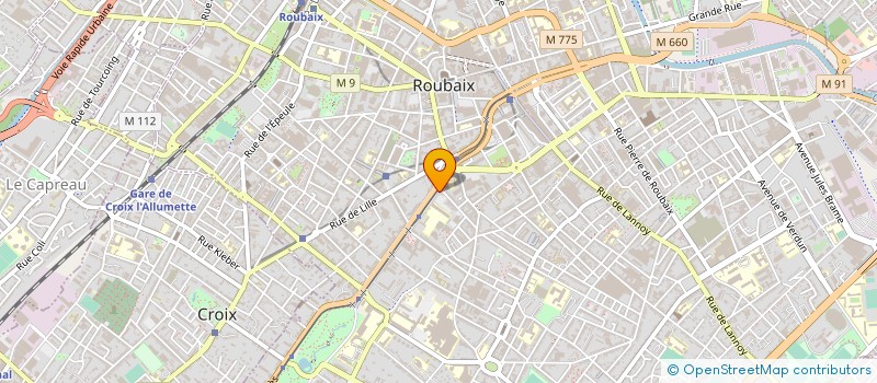 localisation de l'entreprise STAR IMMO  ROUBAIX