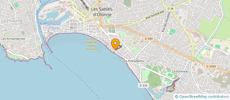 localisation de l'entreprise STAR INVEST à LES SABLES D'OLONNE
