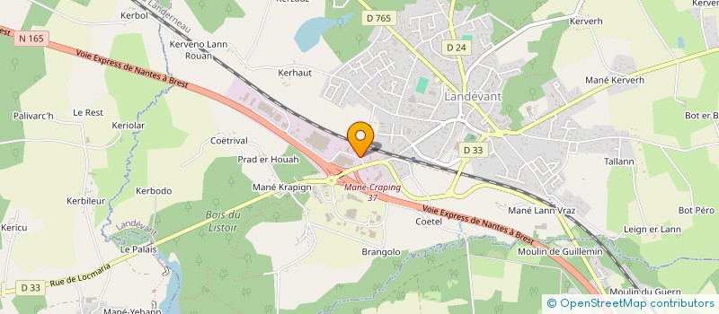 localisation de l'entreprise STAR-K à LANDEVANT