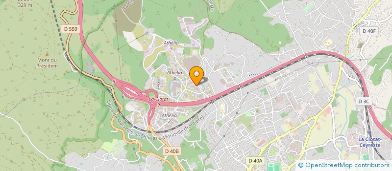 localisation de l'entreprise STAR LIGN'  LA CIOTAT