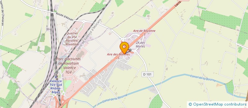 localisation de l'entreprise STAR-LINE  ALIXAN