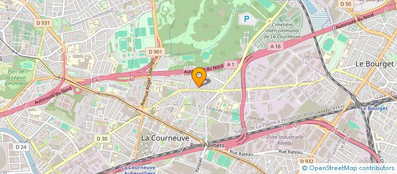 localisation de l'entreprise STAR LOUNGE à LA COURNEUVE