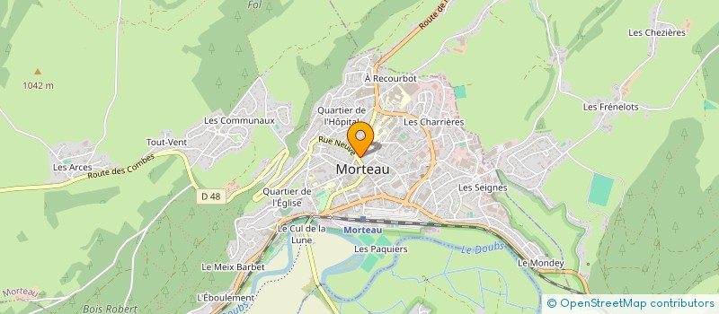 localisation de l'entreprise STAR MARKET à MORTEAU