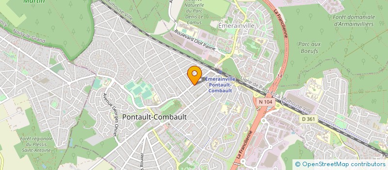 localisation de l'entreprise STAR NAIL PONTAULT à PONTAULT-COMBAULT