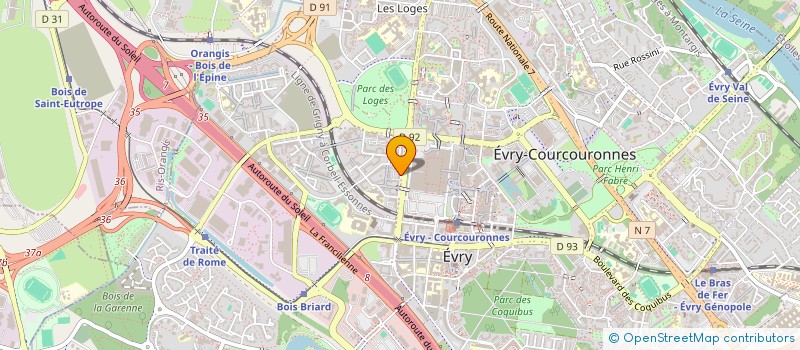 localisation de l'entreprise STAR NET à EVRY-COURCOURONNES