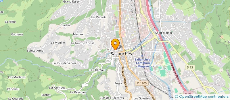 localisation de l'entreprise STAR-NET74 à SALLANCHES