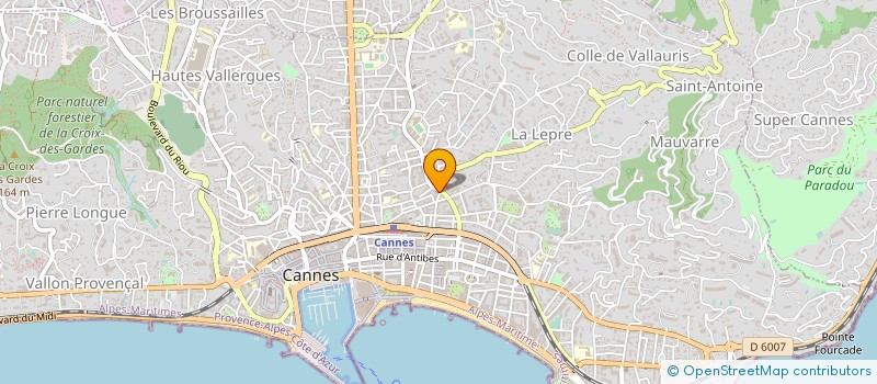 localisation de l'entreprise STAR PIZZA à CANNES