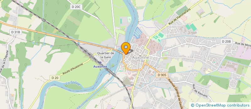 localisation de l'entreprise STAR PIZZA  AUXONNE