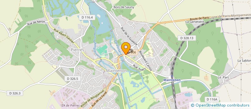 localisation de l'entreprise STAR PIZZA à MAINTENON