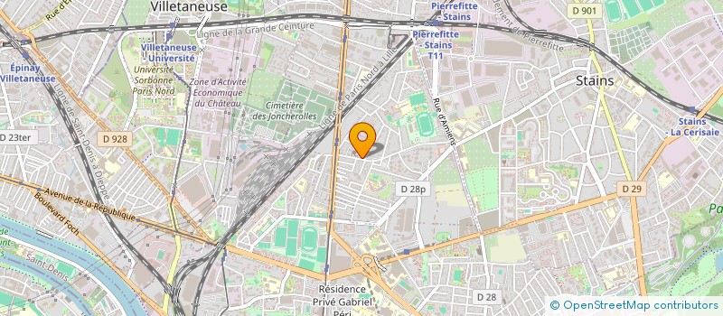 localisation de l'entreprise STAR PIZZA à SAINT-DENIS