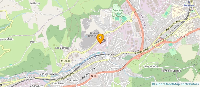 localisation de l'entreprise STAR PLACO  LA RICAMARIE