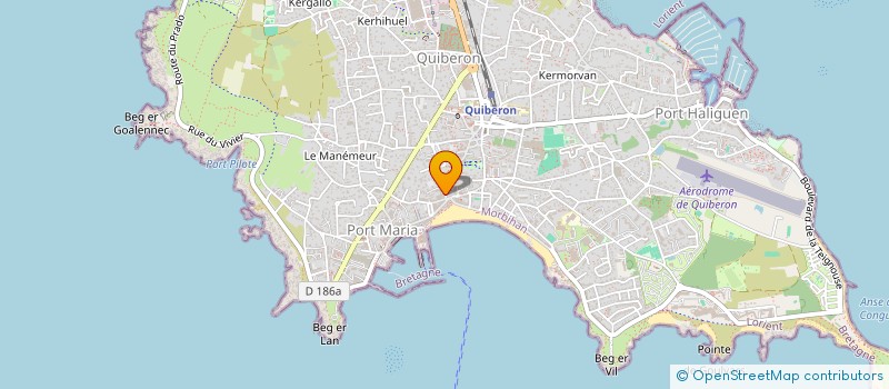 localisation de l'entreprise STAR PLANETE  QUIBERON