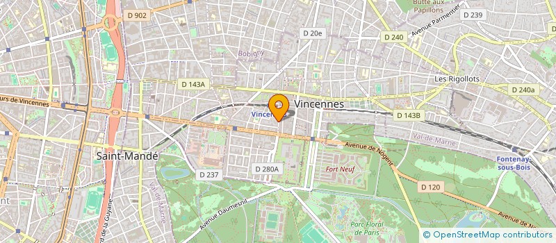 localisation de l'entreprise STAR PRESSING à VINCENNES