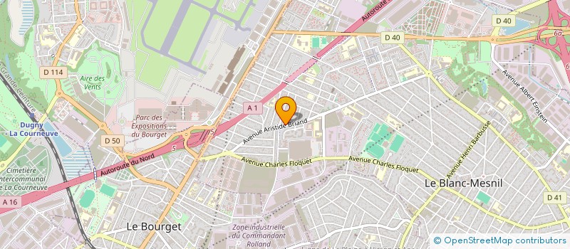 localisation de l'entreprise STAR PRO à LE BLANC-MESNIL