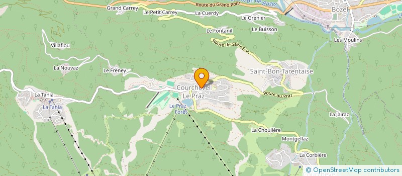 localisation de l'entreprise STAR PROPERTIES à COURCHEVEL