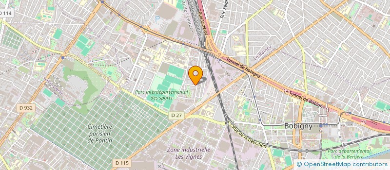 localisation de l'entreprise STAR ROUTAGE à BOBIGNY