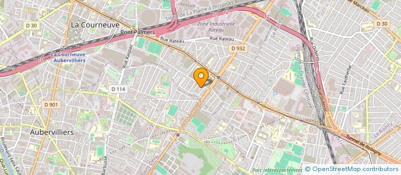 localisation de l'entreprise STAR S  LA COURNEUVE