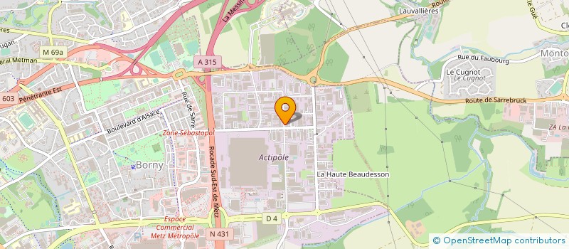 localisation de l'entreprise STAR SERVICE à METZ