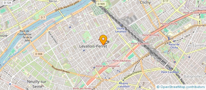localisation de l'entreprise STAR STUDIOS à LEVALLOIS-PERRET