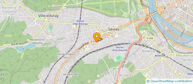localisation de l'entreprise STAR SYSTEM à SEVRES