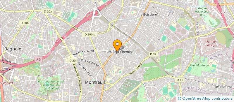localisation de l'entreprise STAR TRANSPORTS à MONTREUIL