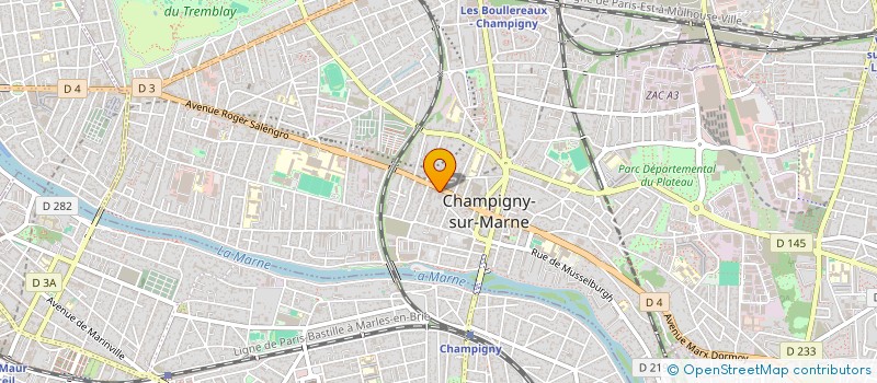 localisation de l'entreprise STAR VAPOTE à CHAMPIGNY-SUR-MARNE
