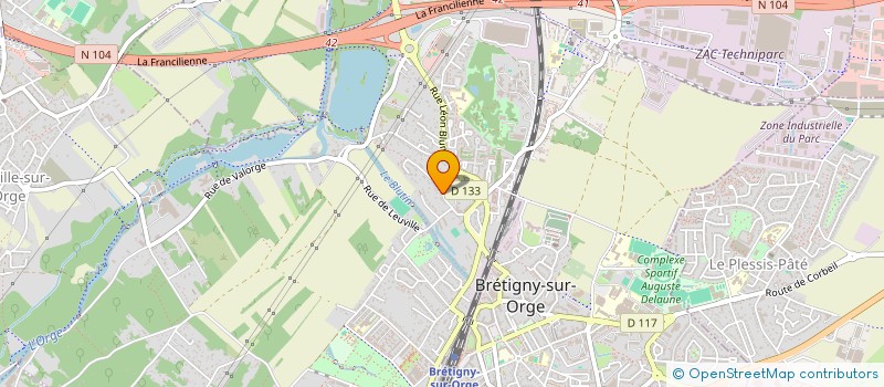 localisation de l'entreprise STAR WAYS EVASION à BRETIGNY-SUR-ORGE
