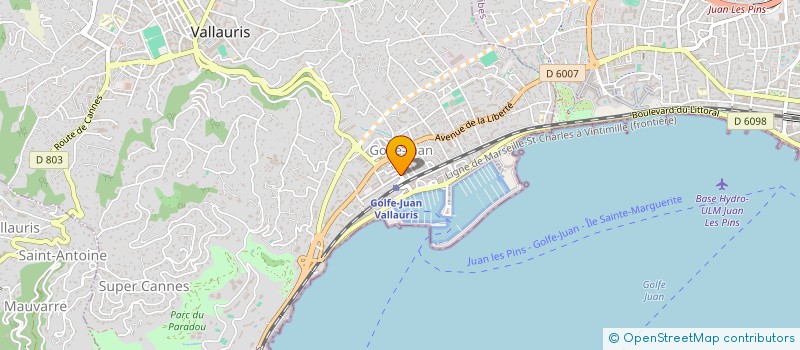 localisation de l'entreprise STAR YACHTING à ANTIBES